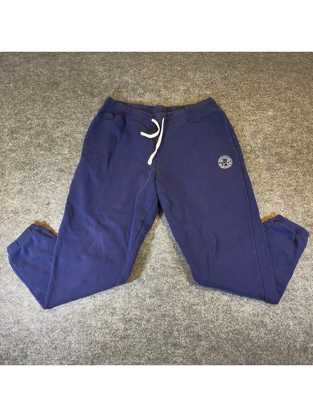 The Black Dog Martha's Vineyard Sweatpants Navy Blue Joggers Men's Large